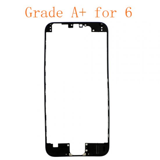 For iPhone 6 LCD Front Supporting Frame with Hot Melt Glue Attached  Black Grade A+