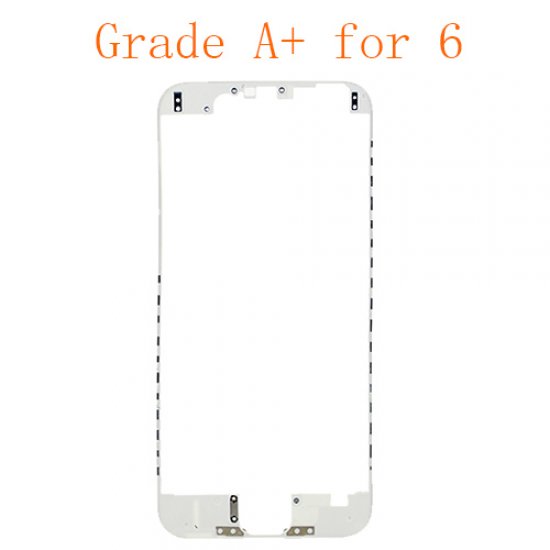 For iPhone 6 LCD Front Supporting Frame with Hot Melt Glue Attached White Grade A+