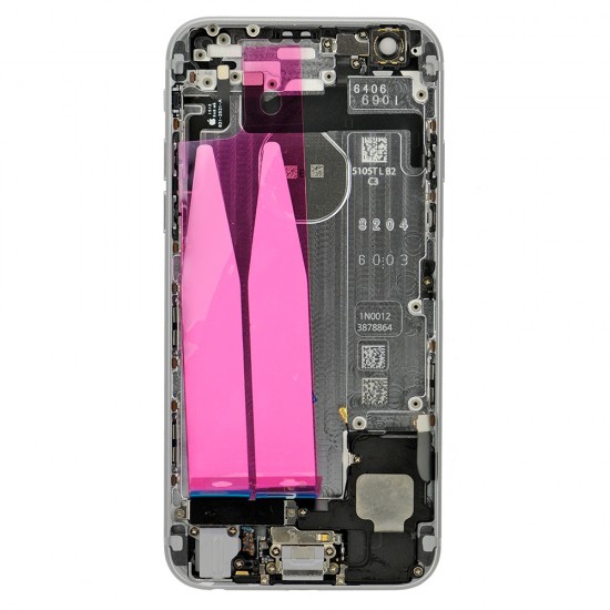 For iPhone 6 Battery Cover Rear Cover with Small Parts Assembly Grey