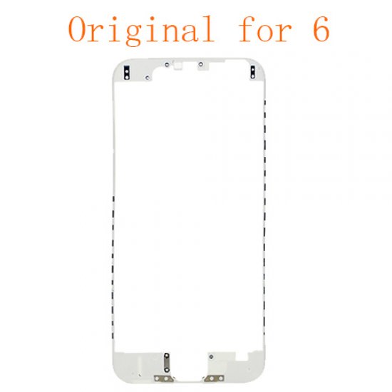 For iPhone 6 LCD Front Supporting Frame with Hot Melt Glue Attached White Original