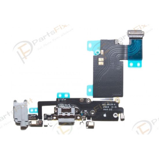 Charging Port Flex Cable for iPhone 6S Plus Light Gray Original