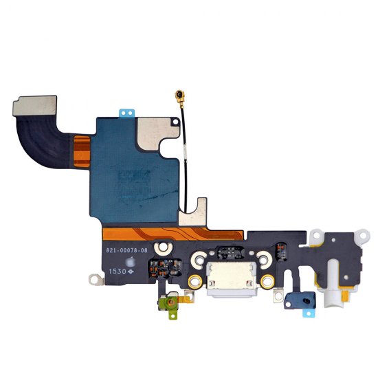Charging Port Flex Cable with Earphone Flex for iPhone 6S 4.7" White Original