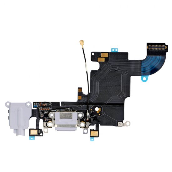 Charging Port Flex Cable with Earphone Flex for iPhone 6S 4.7" Light Grey Original