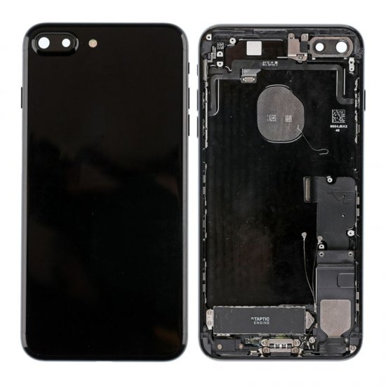 For iPhone 7 Plus Battery Cover with Small Parts Assembly Jet Black