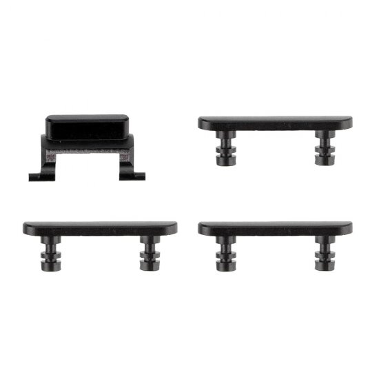 For iPhone 7 Plus Side Buttons 4 pcs Set Jet Black