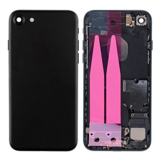 For iPhone 7 Back Cover with Small Parts Assembly Black 