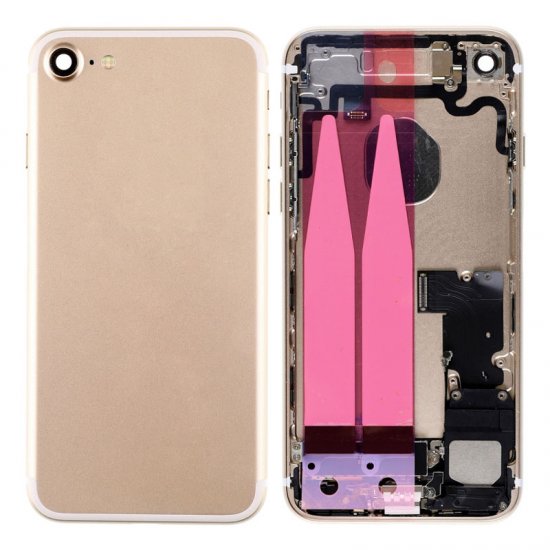 For iPhone 7 Back Cover with Small Parts Assembly Gold