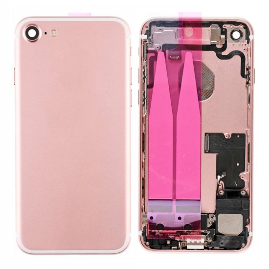 For iPhone 7 Back Cover with Small Parts Assembly Rose Gold