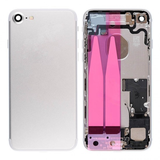 For iPhone 7 Back Cover with Small Parts Assembly Silver