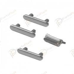 For iPhone 7 4 in 1 Side Buttons Silver