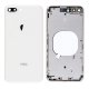 For iPhone 8 Plus Back Cover with Frame White
