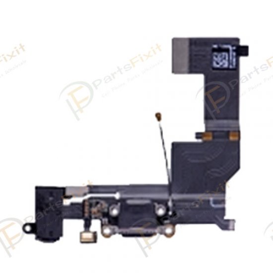 Charging Port Flex Cable for iPhone SE Black