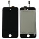 Black Original lcd with high copy glass assembly for ipod touch 4th gen